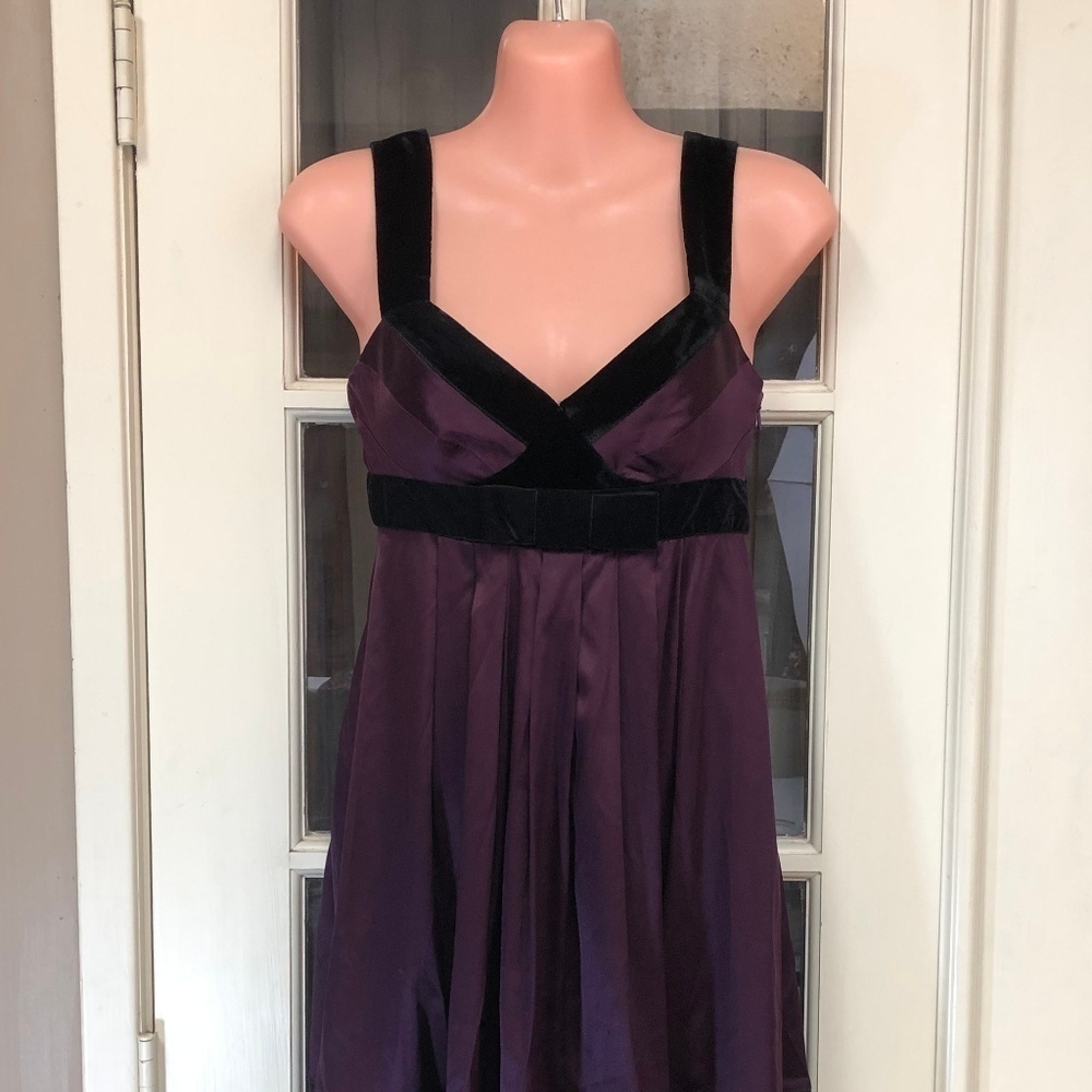 Womens Banana Republic Plum Wine Colored Dress Size 0P - Picture 1 of 4